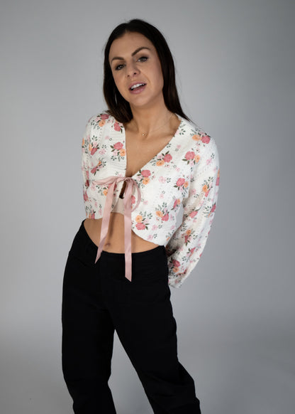 Daisy Flower Sweater Bolero