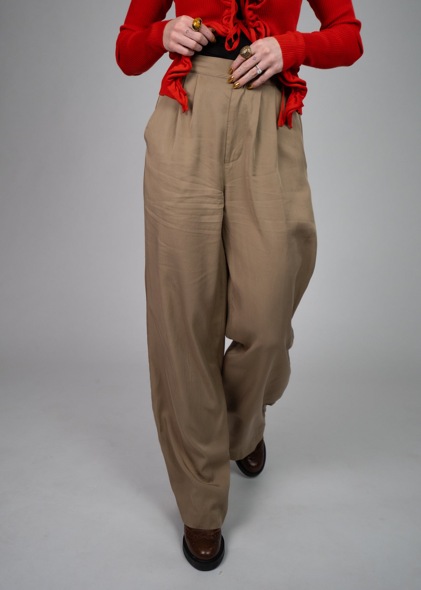 Everyday High Waisted Wide Leg Pants