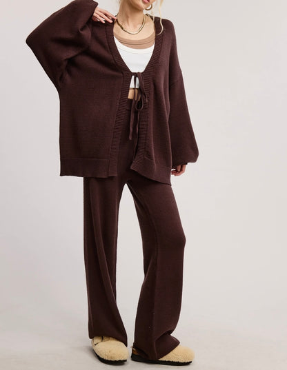 Eleonora Knit Cardigan and Pants Set